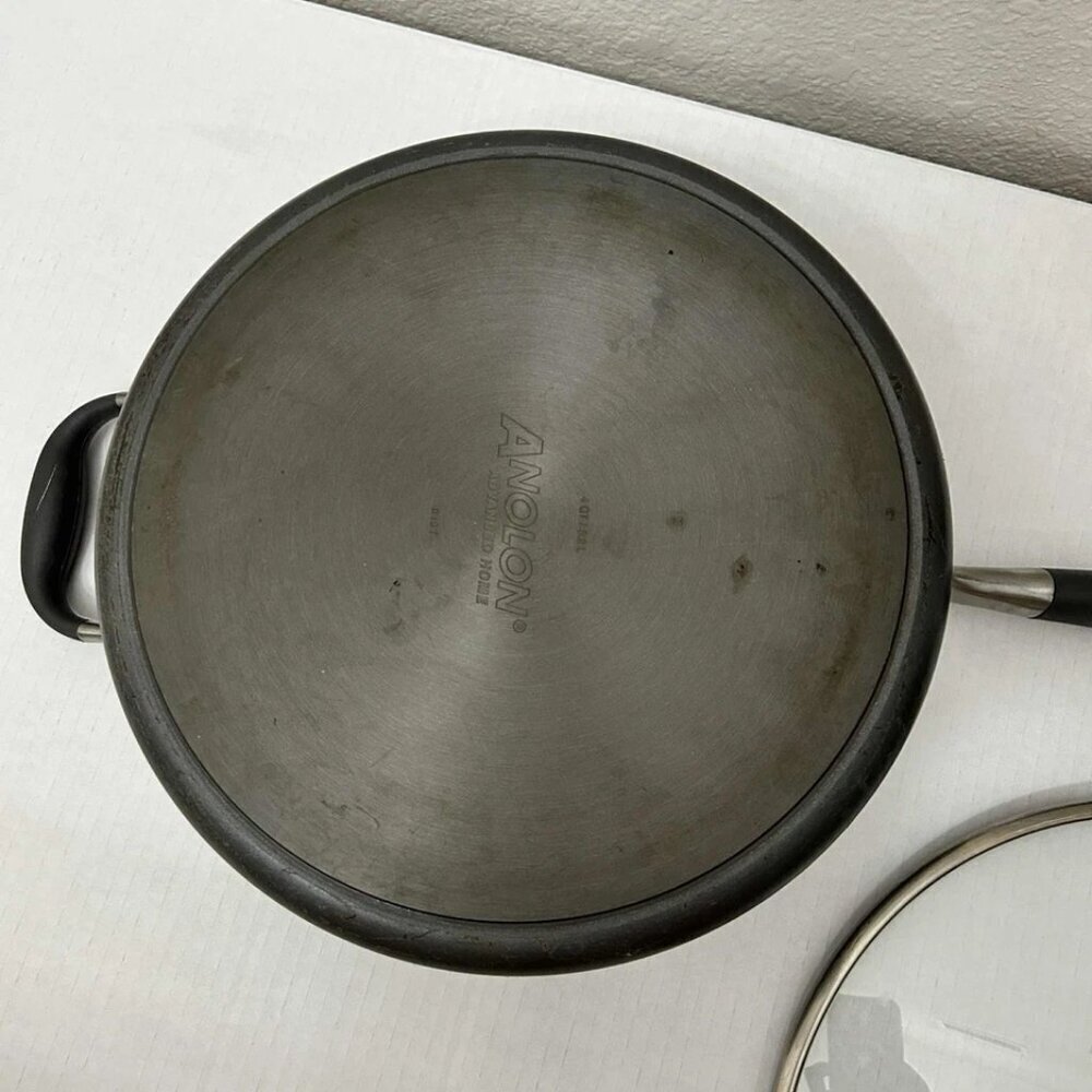 Anolon Cookware Advanced Home Non-Stick 4 Qt Pan with Lid - Picture 7 of 8